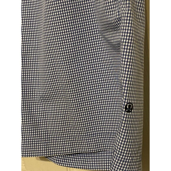 Lululemon Shorts Mens Blue Plaid Gingham Athleisure Resort Golf Preppy  Stretch - Picture 4 of 15